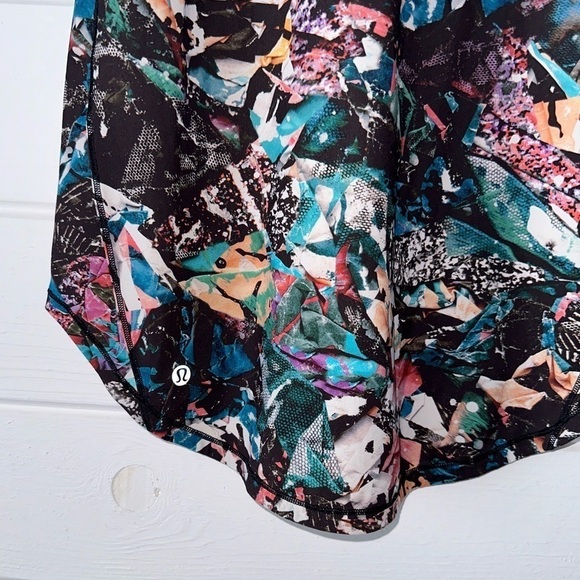 Lululemon Sculpt Tank II Color Crush Multi Black Mesh Activewear Breathable Sz 4 - Picture 11 of 11